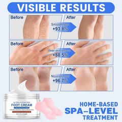TEAWOO Ultra-Hydrating Foot up to size 8.5 | Cream + Silicone Socks