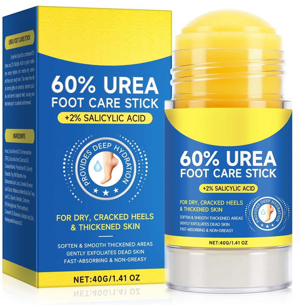 60% Urea with 2% Salicylic Acid Foot Care Stick, 1.41 Fl Oz (Pack of 1)