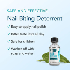 Stop Nail Biting Treatment for Kids & Adults – Bitter Taste No-Bite Nail Polish,