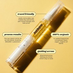 Twinkled T Nail Honey Cuticle Oil Pen – 0.07 Fl Oz (Pack of 1), Yellow